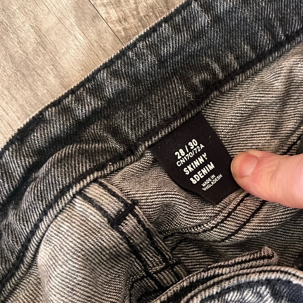 &Denim Trashed Skinny Jeans 28/30